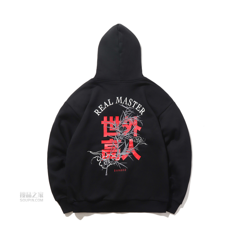 CF溯系列男子宽松套头连帽卫衣