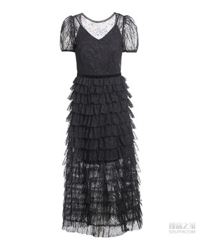 绣花连衣裙两件套