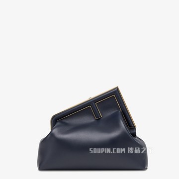 FENDI FIRST中号手袋 深蓝色皮革手袋