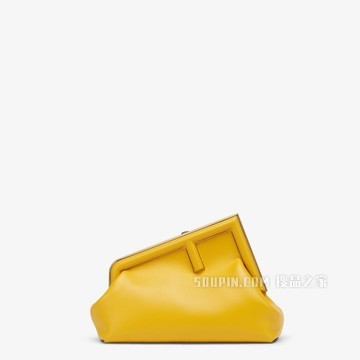 FENDI FIRST小号手袋 黄色皮革手袋