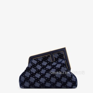 FENDI FIRST中号手袋 蓝色牛仔手袋