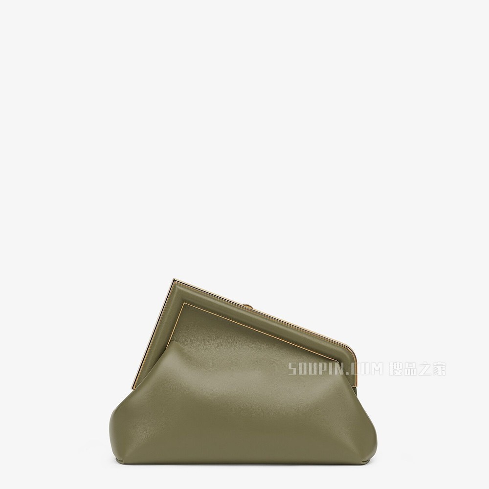 FENDI FIRST小号手袋 深绿色皮革手袋