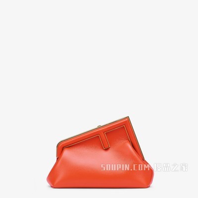 FENDI FIRST小号手袋 红色皮革手袋