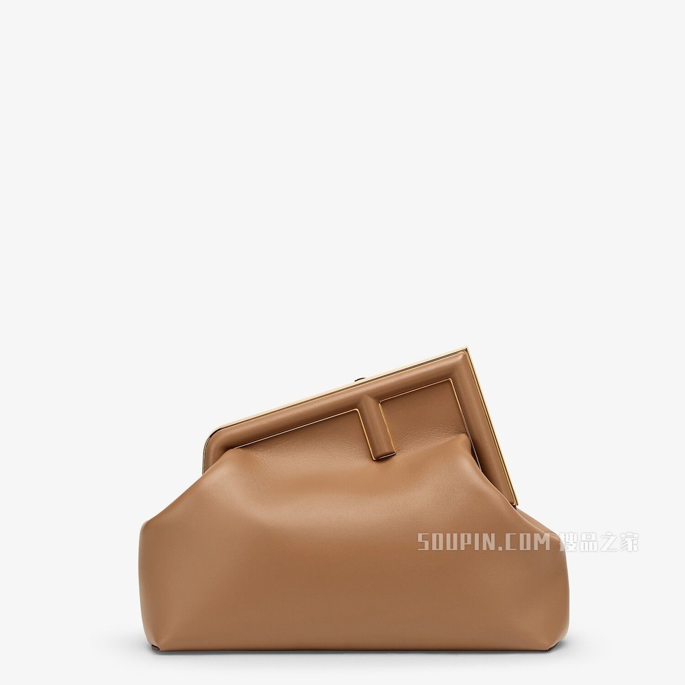 FENDI FIRST中号手袋 米色皮革手袋
