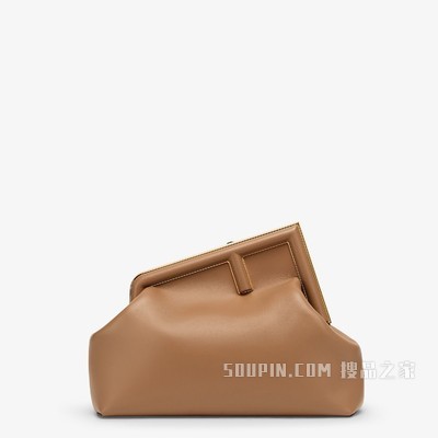 FENDI FIRST中号手袋 米色皮革手袋
