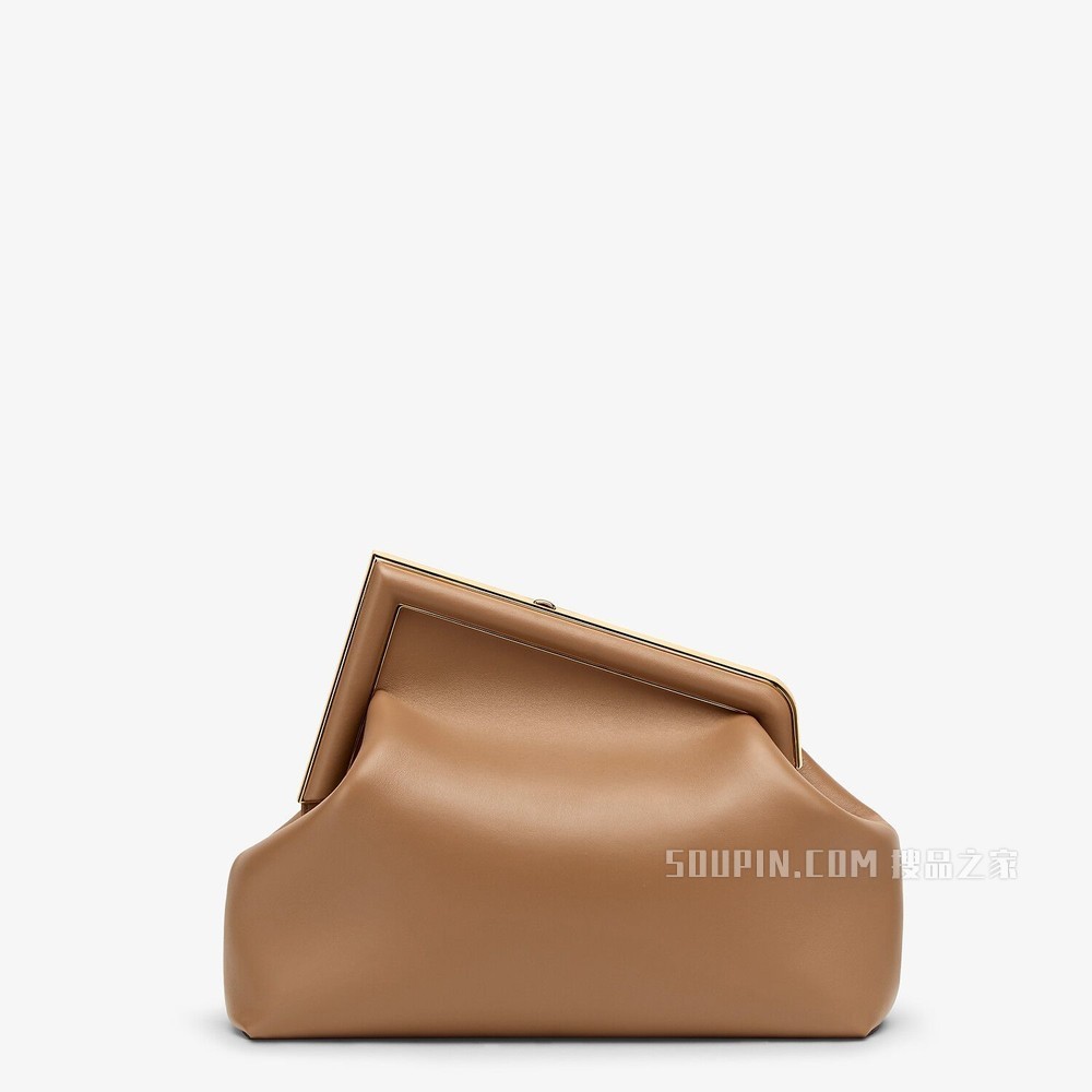 FENDI FIRST中号手袋 米色皮革手袋