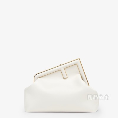 FENDI FIRST中号手袋 白色皮革手袋