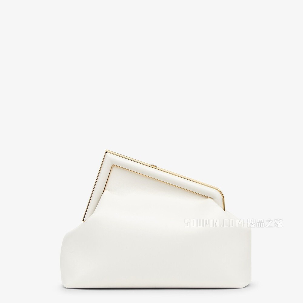 FENDI FIRST中号手袋 白色皮革手袋