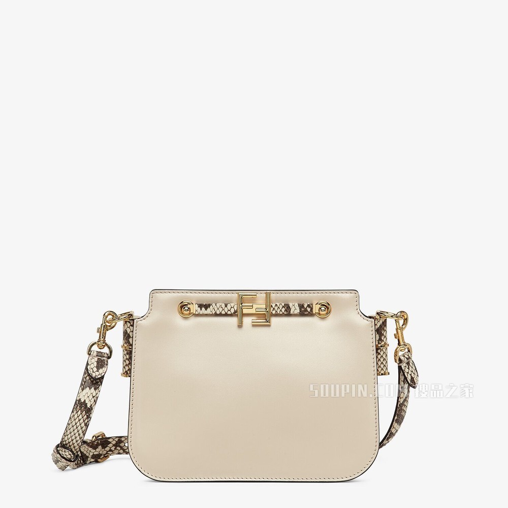 FENDI TOUCH 白色皮革手袋