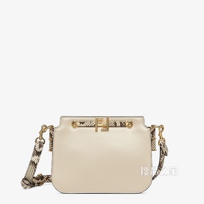 FENDI TOUCH 白色皮革手袋