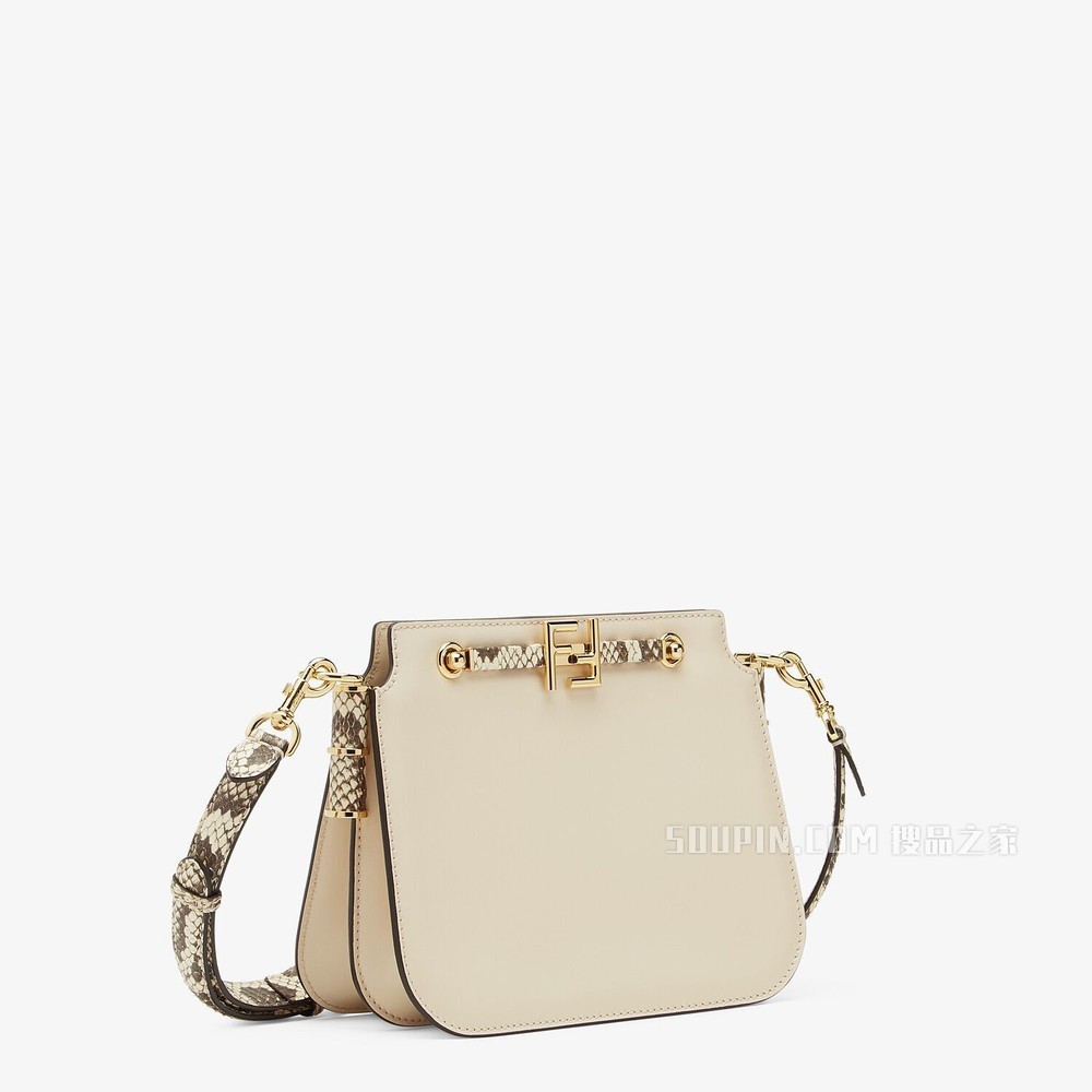 FENDI TOUCH 白色皮革手袋