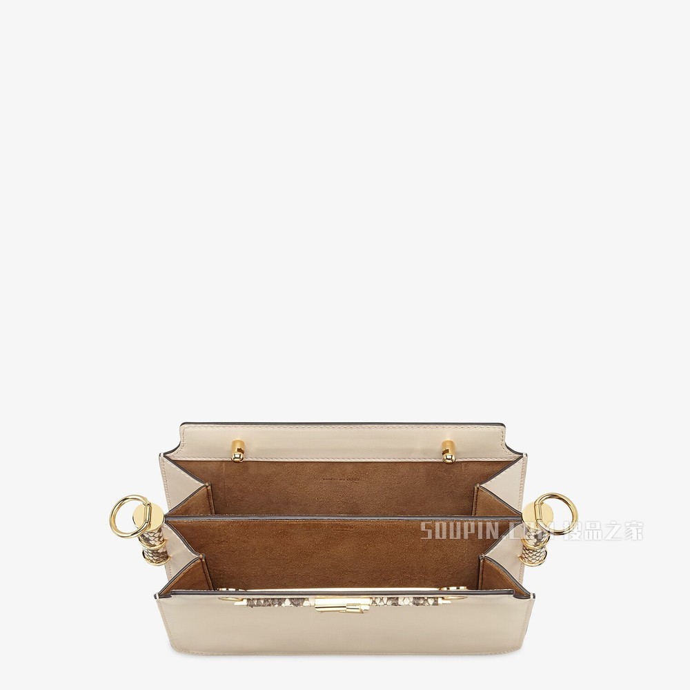 FENDI TOUCH 白色皮革手袋