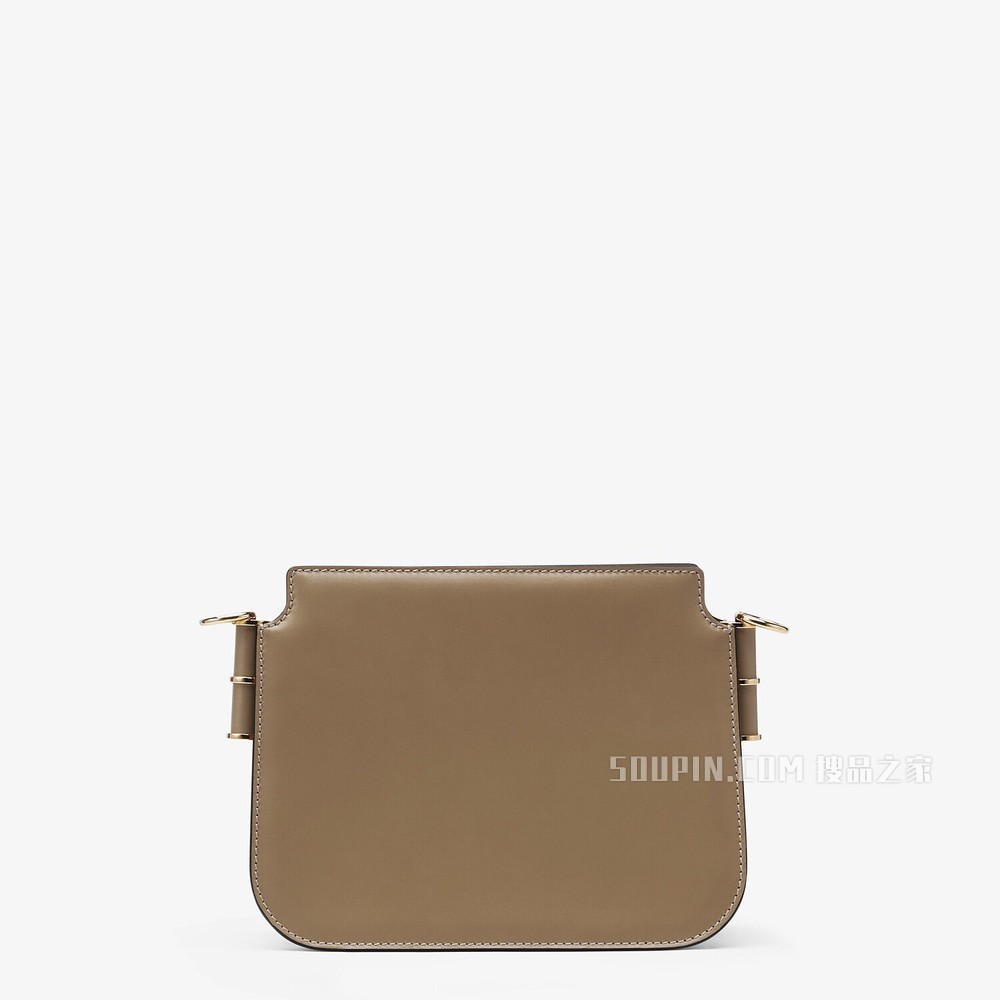 FENDI TOUCH 灰色皮革手袋