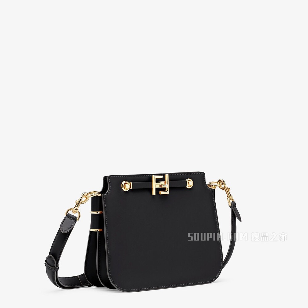 FENDI TOUCH 黑色皮革手袋