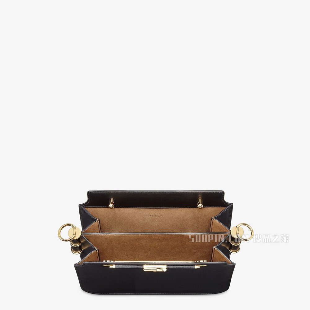 FENDI TOUCH 黑色皮革手袋