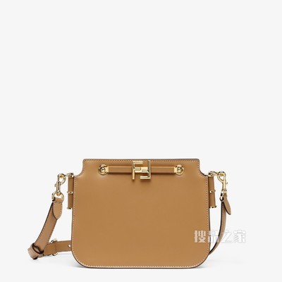 FENDI TOUCH 米色皮革手袋