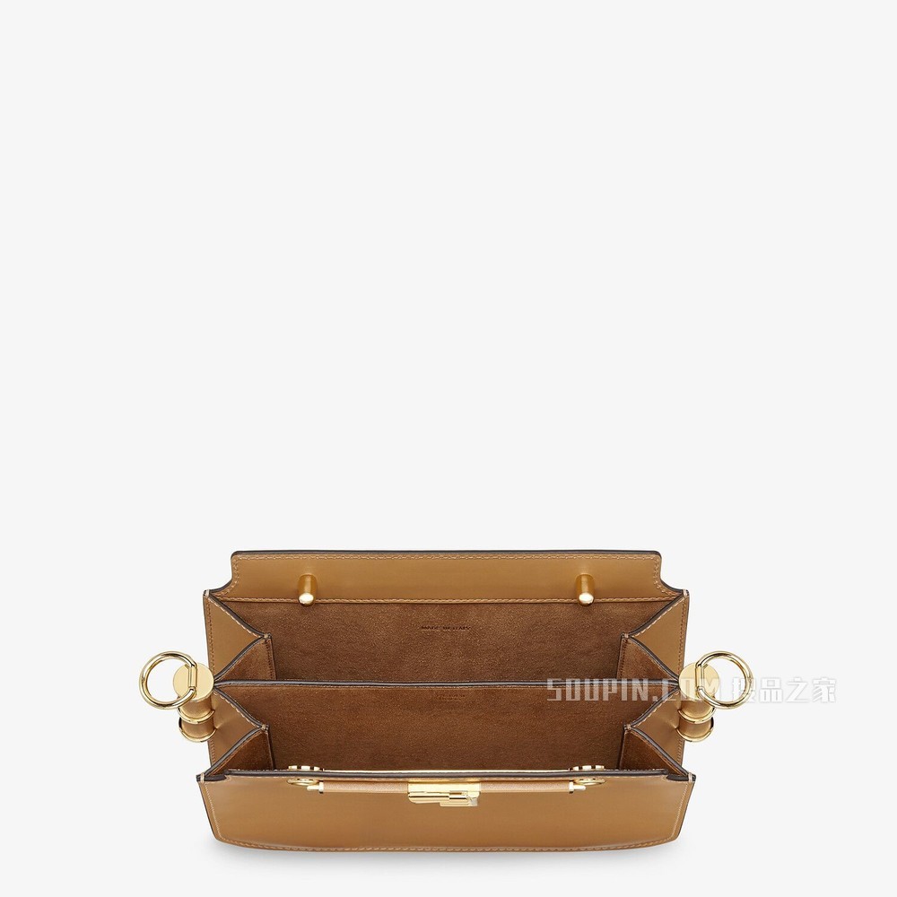 FENDI TOUCH 米色皮革手袋