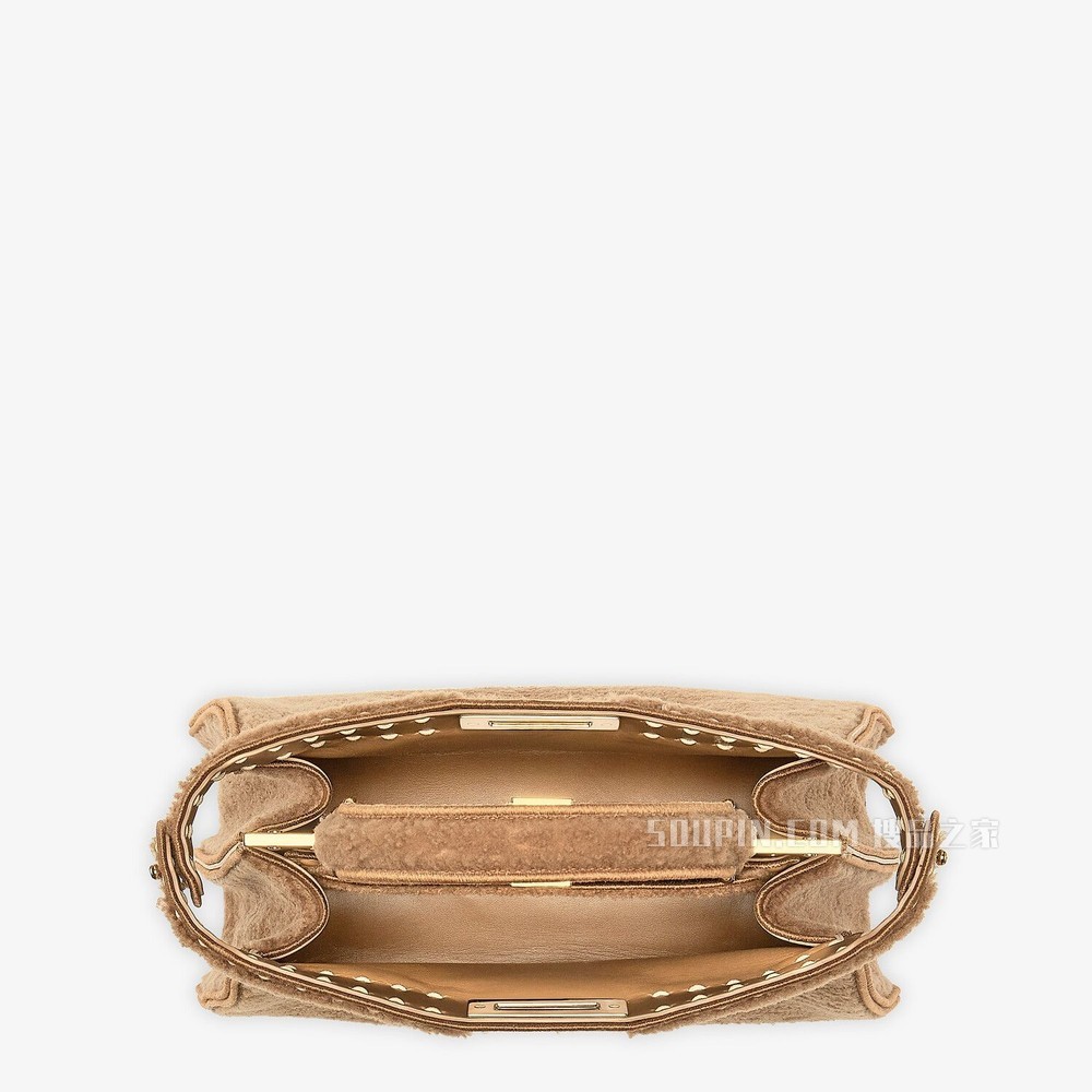 PEEKABOO ISEEU中号手袋 米色羊皮手袋