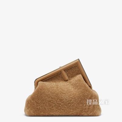 FENDI FIRST中号手袋 米色羊皮手袋