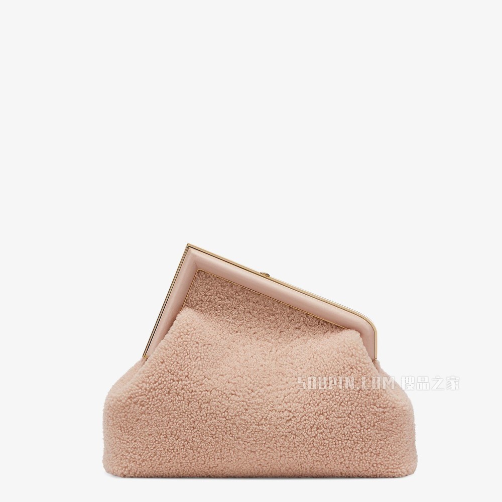 FENDI FIRST中号手袋 粉红色羊皮手袋