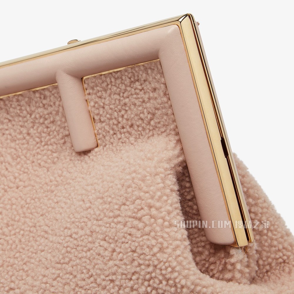 FENDI FIRST中号手袋 粉红色羊皮手袋