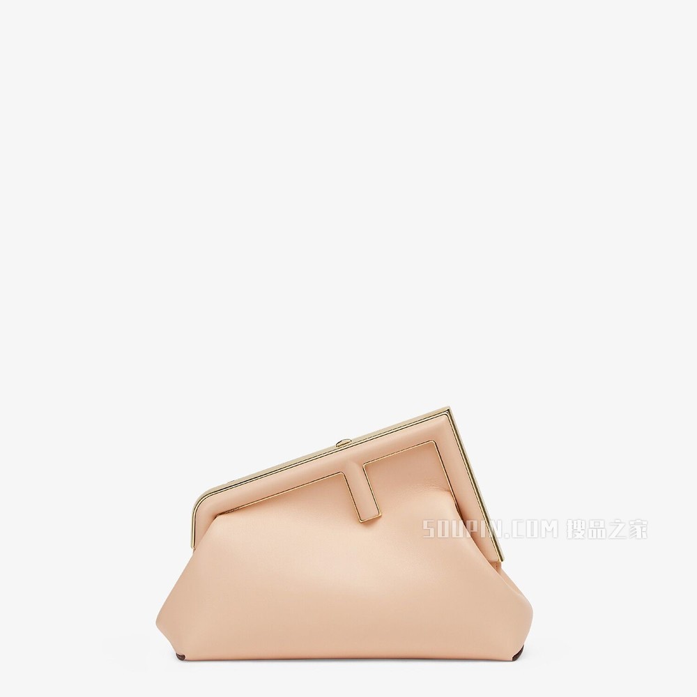 FENDI FIRST小号手袋 粉红色皮质手袋