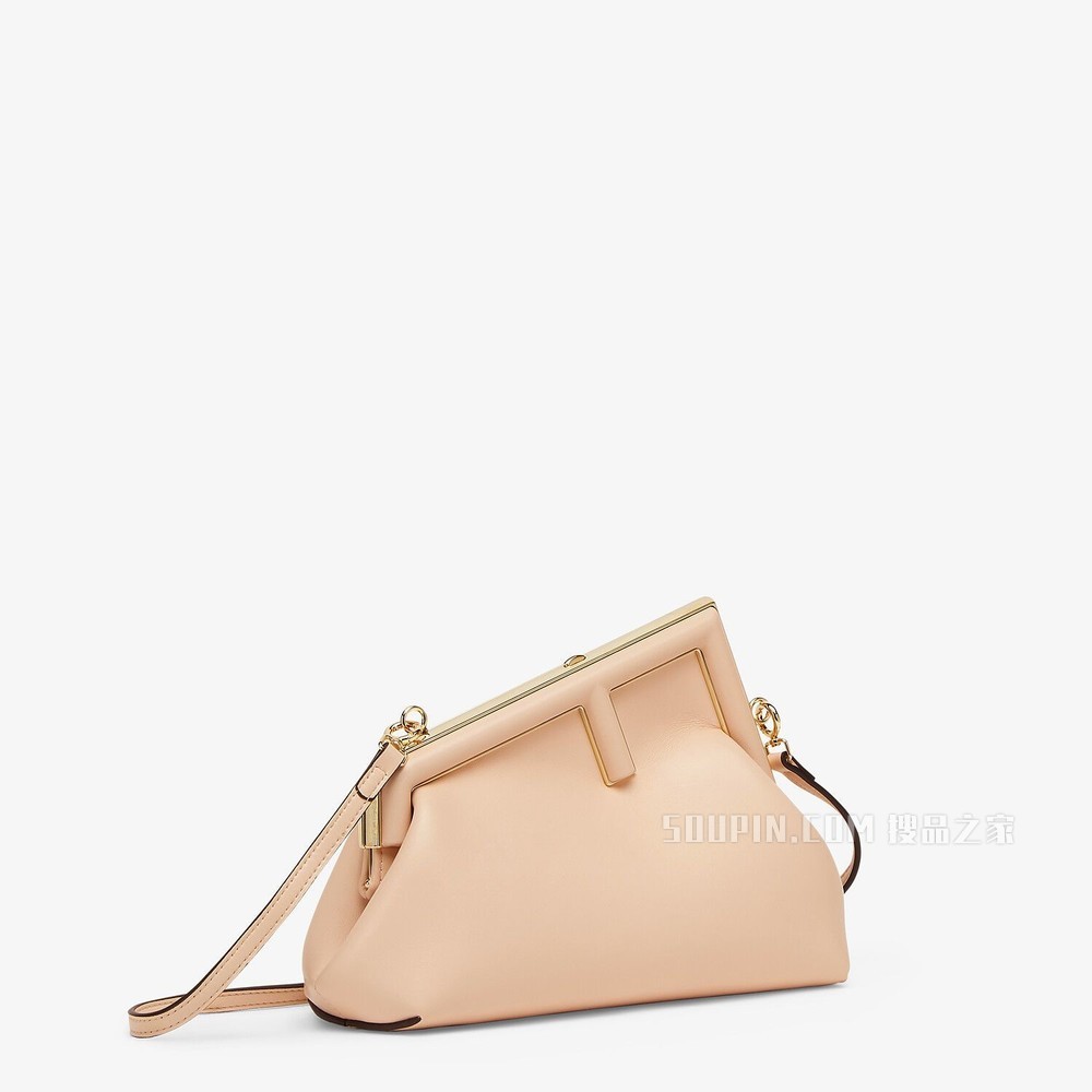 FENDI FIRST小号手袋 粉红色皮质手袋