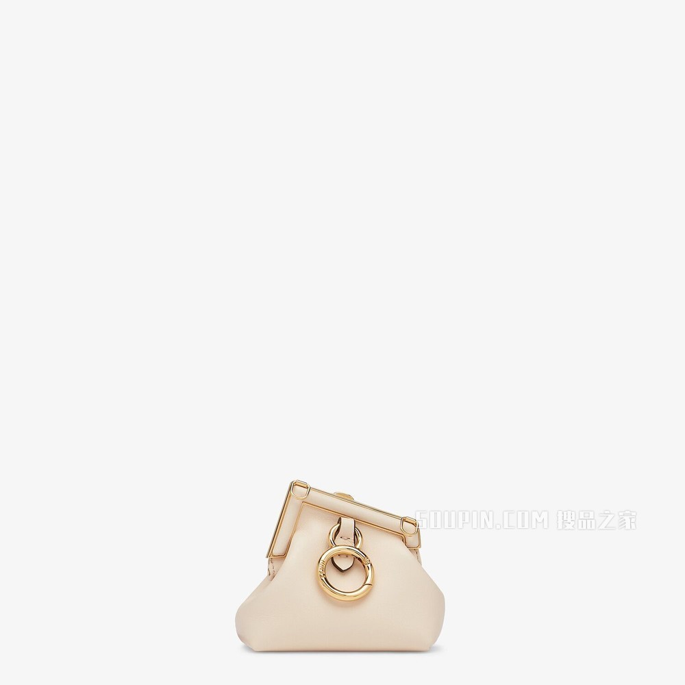 NANO FENDI FIRST吊饰 粉红色纳帕皮革吊饰