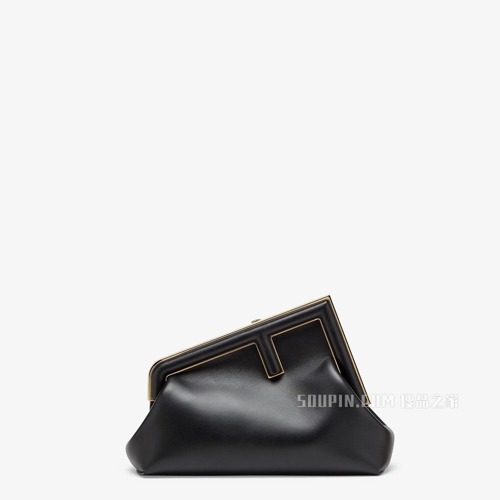 FENDI FIRST小号手袋 黑色皮革手袋