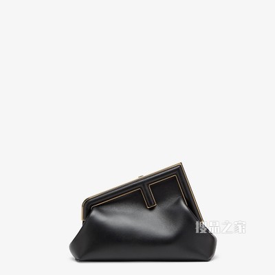 FENDI FIRST小号手袋 黑色皮革手袋