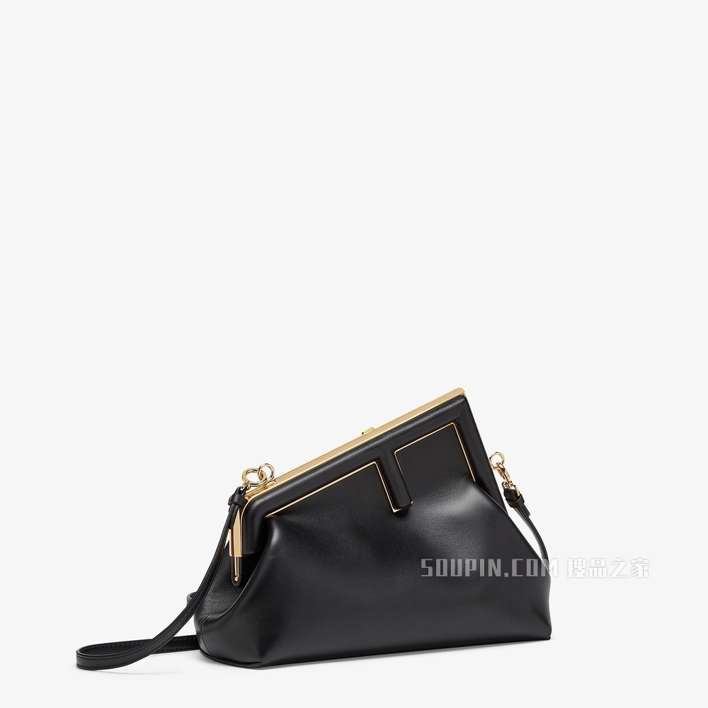FENDI FIRST小号手袋 黑色皮革手袋