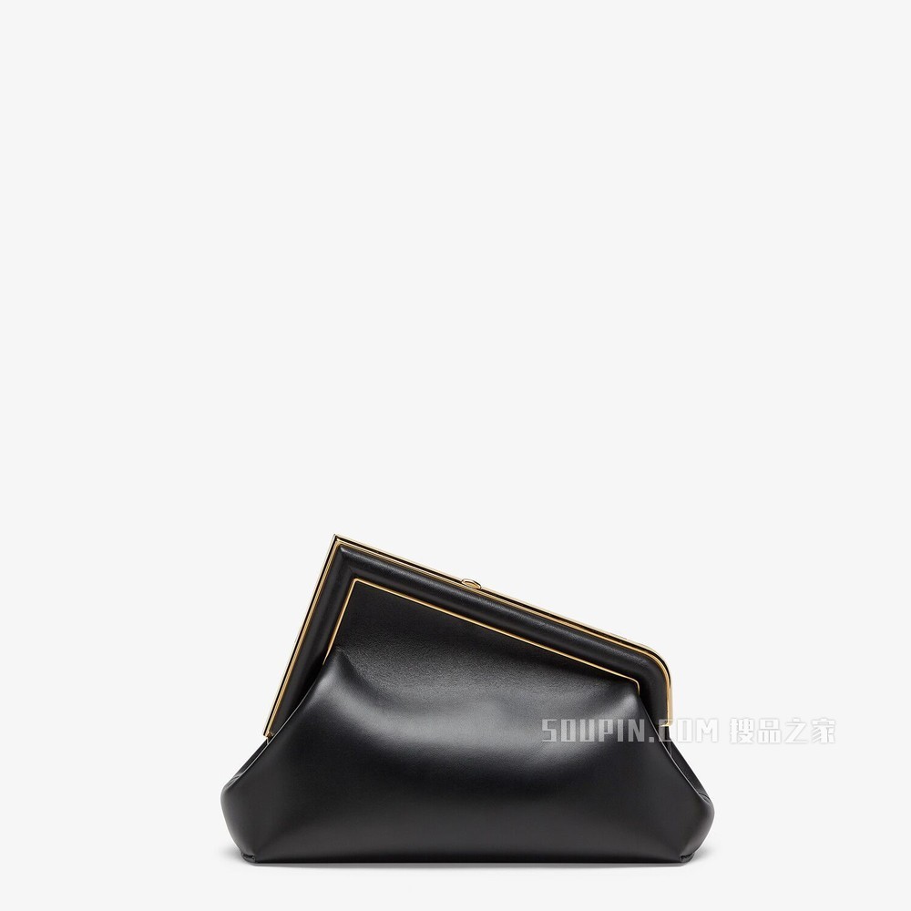 FENDI FIRST小号手袋 黑色皮革手袋