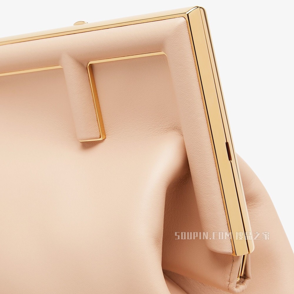 FENDI FIRST中号手袋 粉红色皮质手袋