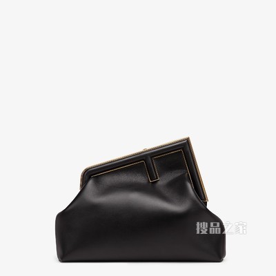 FENDI FIRST中号手袋 黑色皮革手袋