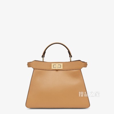 PEEKABOO ISEEU小号 米色皮革手袋