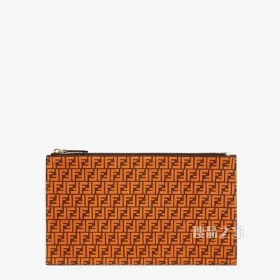 中号手拿包 橙色皮质手拿包