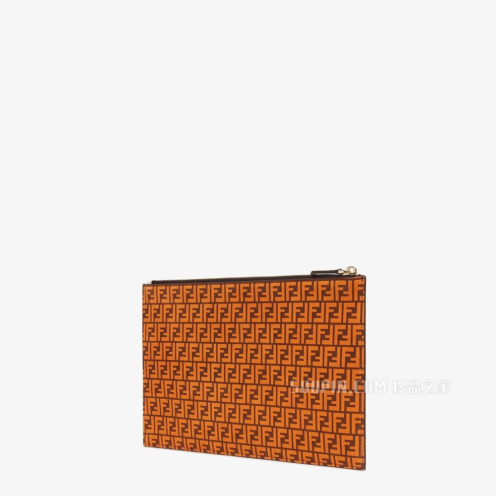 中号手拿包 橙色皮质手拿包