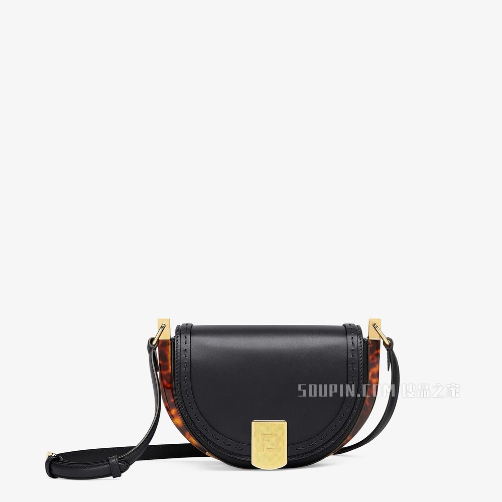 Moonlight 黑色皮革手袋