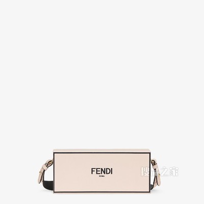 FENDI PACK盒子造型手袋 粉红色皮质手袋