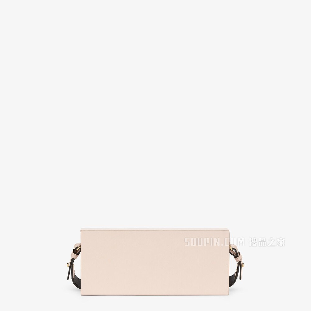 FENDI PACK盒子造型手袋 粉红色皮质手袋