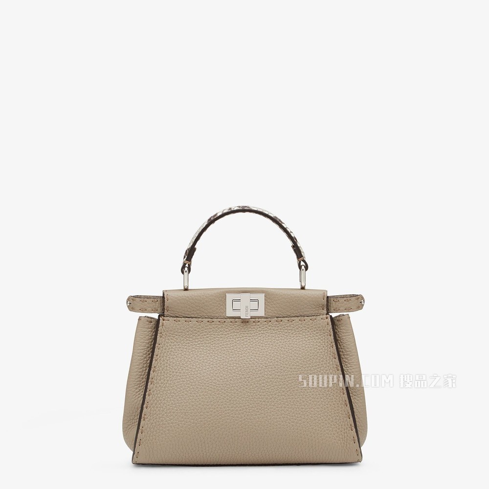 PEEKABOO迷你手袋 鸽子灰Selleria手袋