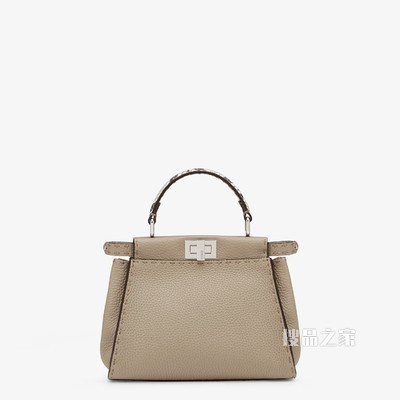 PEEKABOO迷你手袋 鸽子灰Selleria手袋