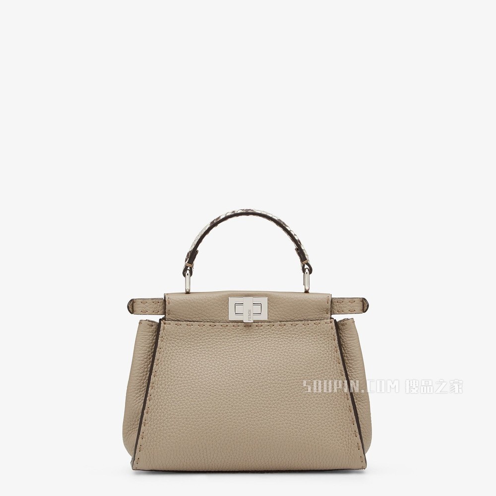 PEEKABOO迷你手袋 鸽子灰Selleria手袋