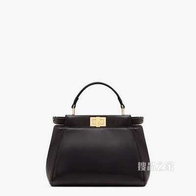 PEEKABOO 迷你手袋 黑色纳帕皮革手袋