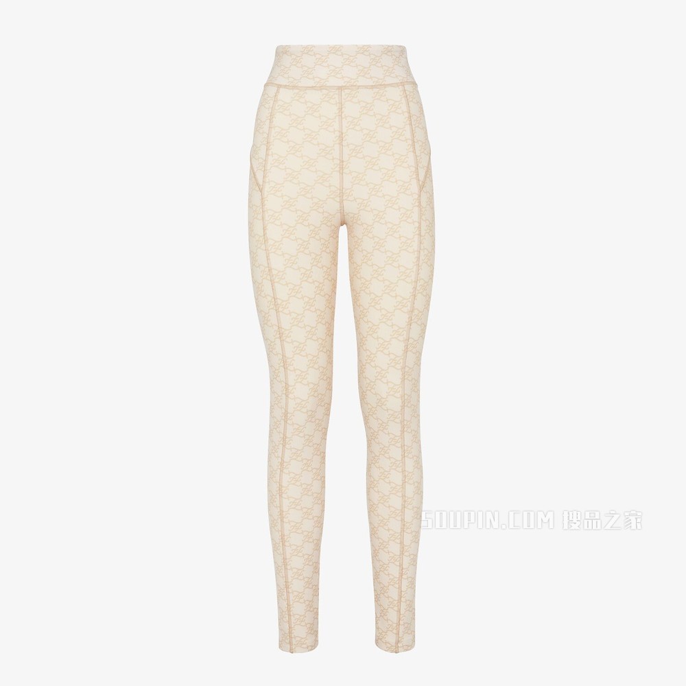 紧身裤 米色Lycra®紧身裤