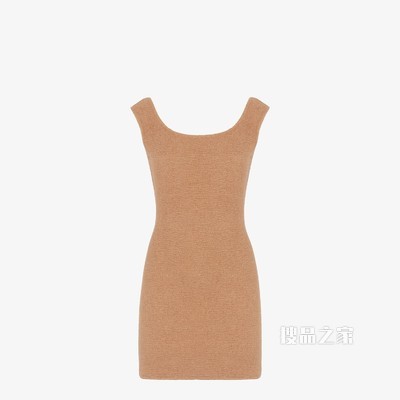 连衣裙 驼毛连衣裙