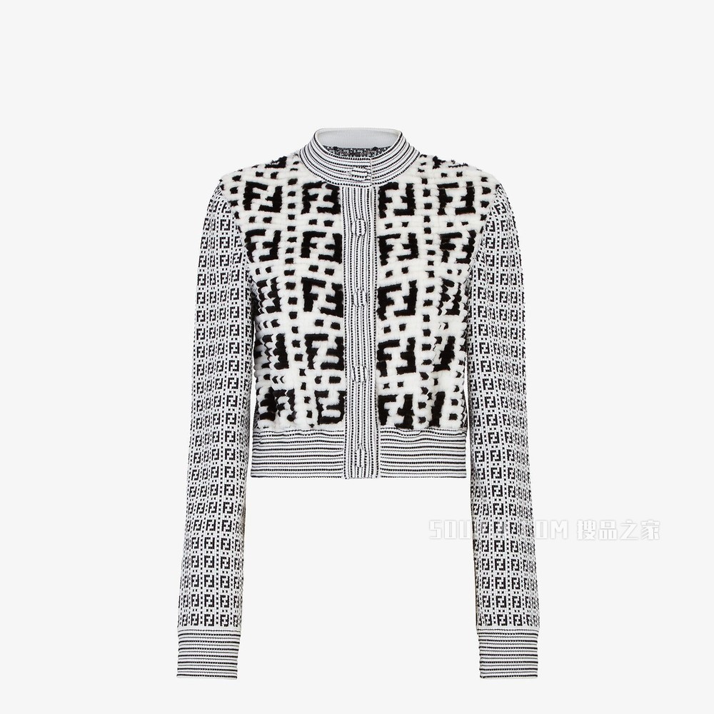 夹克 白色貂皮开衫