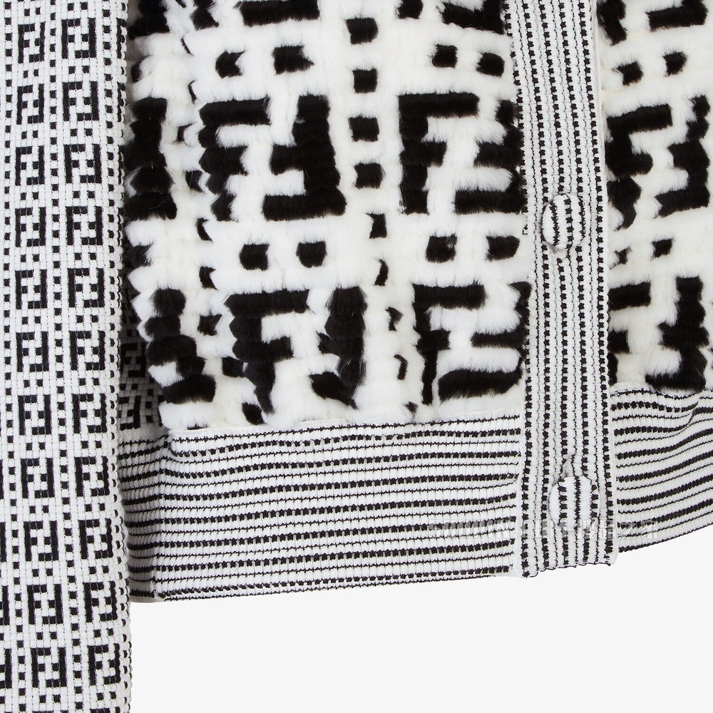 夹克 白色貂皮开衫