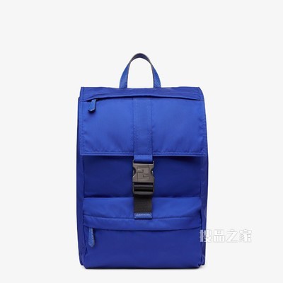 FENDINESS中号背包 荧光蓝尼龙双肩背包