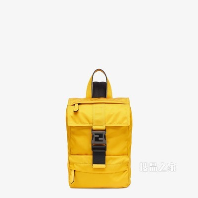 FENDINESS小号背包 黄色尼龙背包